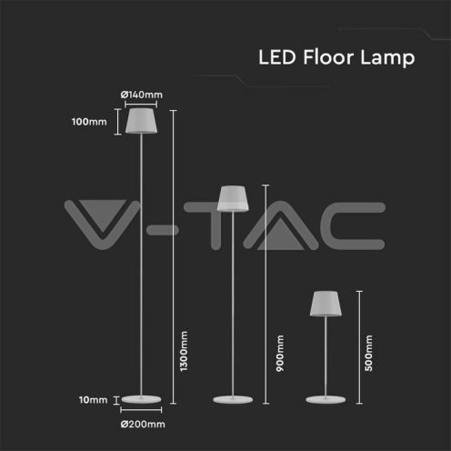 4W LED Лампион Презаредим Бял 3000K IP54 - изглед 10