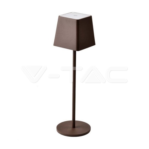 LED 2W НАСТОЛНА ЛАМПА 3000К КАФЯВА КВАДРАТ - изглед 5