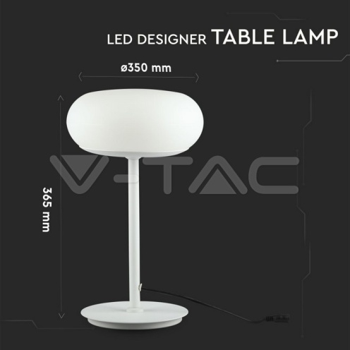 25W LED Настолна Лампа Бяла Димираща 3000K - изглед 6