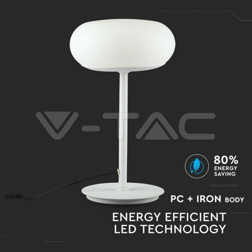 12W LED Настолна Лампа Бяла Димираща 3000K - изглед 3