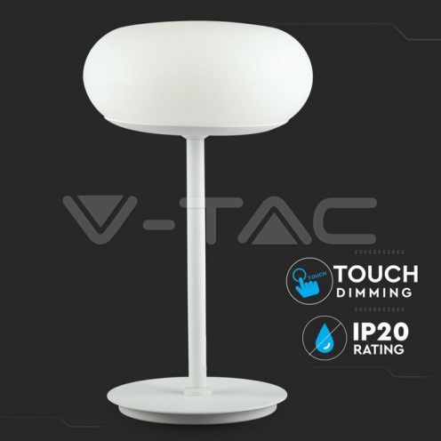 12W LED Настолна Лампа Бяла Димираща 3000K - изглед 4