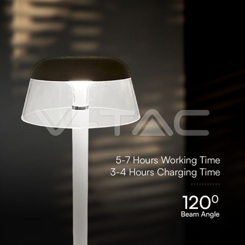 2W LED Настолна Лампа (130x285) 3в1 Димираща Бяло Тяло - изглед 5 - rZ commerce 2W LED Настолна Лампа (130x285) 3в1 Димираща Бяло Тяло - изглед 5