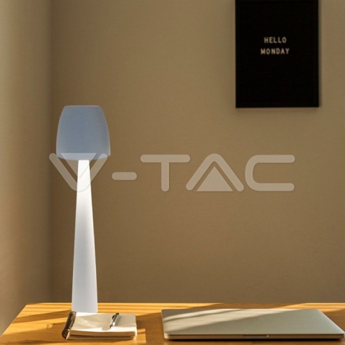 2W LED Настолна Лампа (80x370) 3в1 Димираща Бяло Тяло - изглед 8 - rZ commerce 2W LED Настолна Лампа (80x370) 3в1 Димираща Бяло Тяло - изглед 8