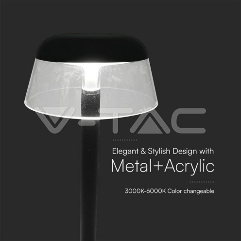 2W LED Настолна Лампа (130x285) 3в1 Димираща Черно Тяло - изглед 2