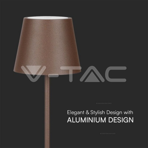 1.5W LED Настолна Лампа 3000K IP54 Пясък Кафяво Тяло - изглед 12 - rZ commerce 1.5W LED Настолна Лампа 3000K IP54 Пясък Кафяво Тяло - изглед 12