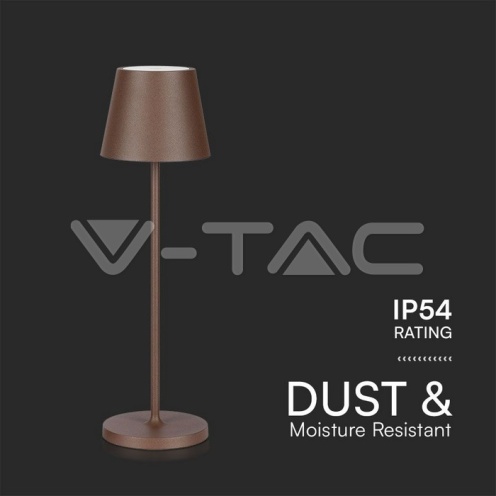 1.5W LED Настолна Лампа 3000K IP54 Пясък Кафяво Тяло - изглед 4 - rZ commerce 1.5W LED Настолна Лампа 3000K IP54 Пясък Кафяво Тяло - изглед 4