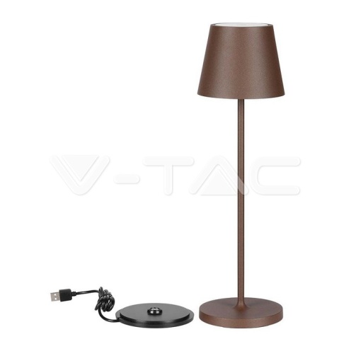 1.5W LED Настолна Лампа 3000K IP54 Пясък Кафяво Тяло - изглед 7 - rZ commerce 1.5W LED Настолна Лампа 3000K IP54 Пясък Кафяво Тяло - изглед 7