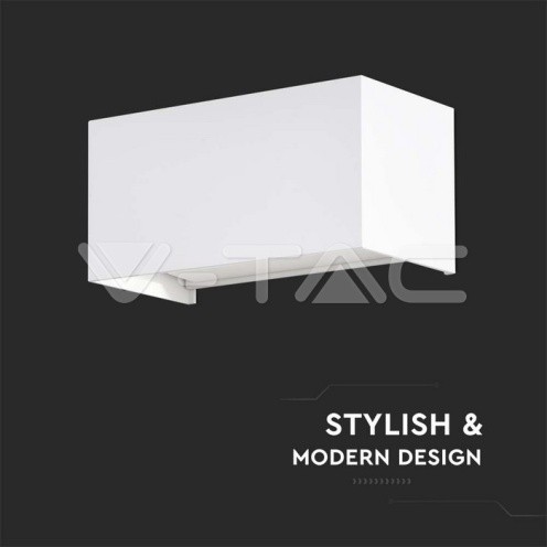 24W ЛЕД Стенна Лампа Бяла 3000К IP65 - изглед 2