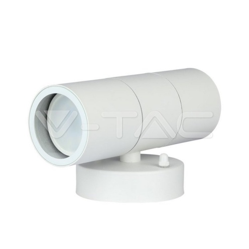 GU10 Wall Fitting Stainless Steel Body Matt White IP44 2Way - изглед 6