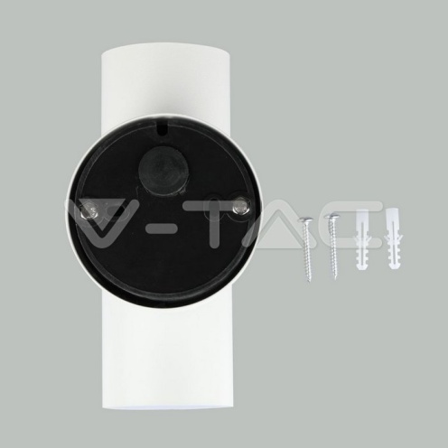 GU10 Wall Fitting Stainless Steel Body Matt White IP44 2Way - изглед 8