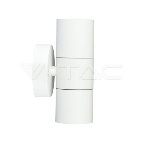 GU10 Wall Fitting Stainless Steel Body Matt White IP44 2Way - изглед 7