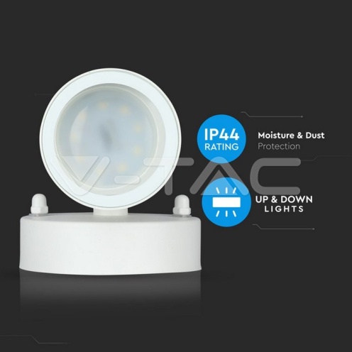 GU10 Wall Fitting Stainless Steel Body Matt White IP44 2Way - изглед 10