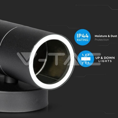 GU10 Wall Fitting Stainless Steel Body Matt Black IP44 2Way - изглед 14