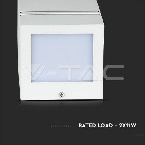 2xGU10 Фасаден Аплик Бял Квадрат IP44 - изглед 11 - rZ commerce 2xGU10 Фасаден Аплик Бял Квадрат IP44 - изглед 11