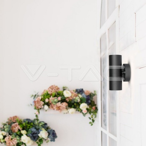 GU10 Wall Fitting Stainless Steel Body Matt Black IP44 2Way - изглед 5