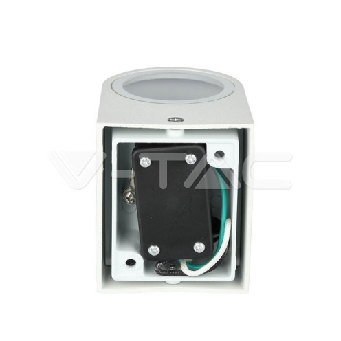 Фасадно Тяло За Стена GU10 Кръг Бяло Тяло Една Посока IP44 - изглед 7 - rZ commerce Фасадно Тяло За Стена GU10 Кръг Бяло Тяло Една Посока IP44 - изглед 7