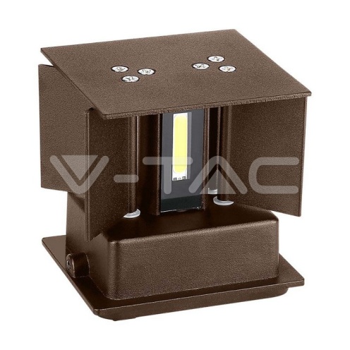 12W Стенна BRIDGELUX 3000K CORTEN квадрат IP65 - изглед 6