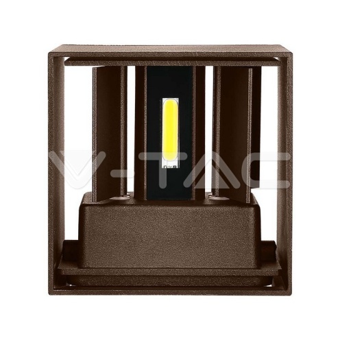 12W Стенна BRIDGELUX 3000K CORTEN квадрат IP65 - изглед 4