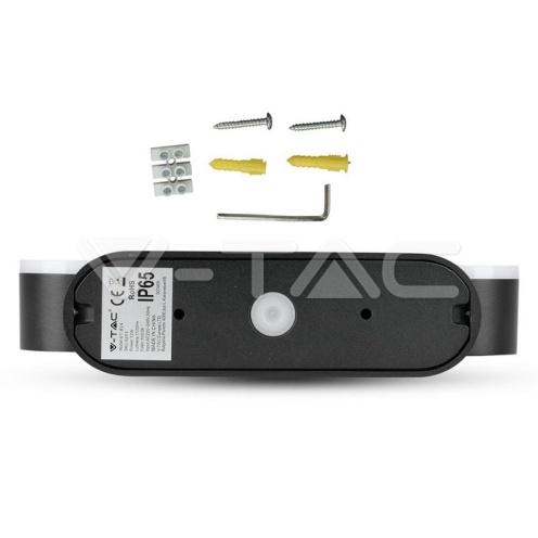 12W Лед Стенна Лампа Двойна Черна Подвижна IP65 3000K - изглед 7 - rZ commerce 12W Лед Стенна Лампа Двойна Черна Подвижна IP65 3000K - изглед 7