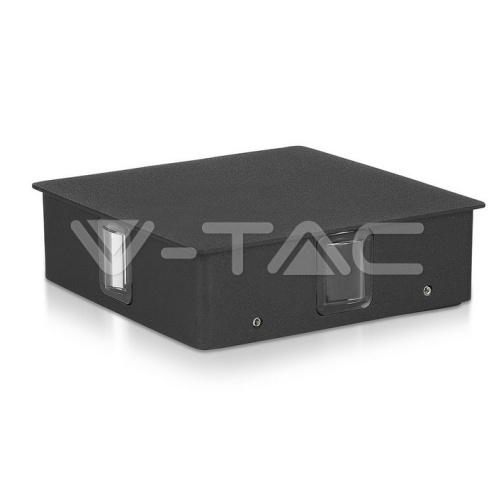 4W Стенна Лампа Черно Тяло Квадрат 4000К IP65 - изглед 5