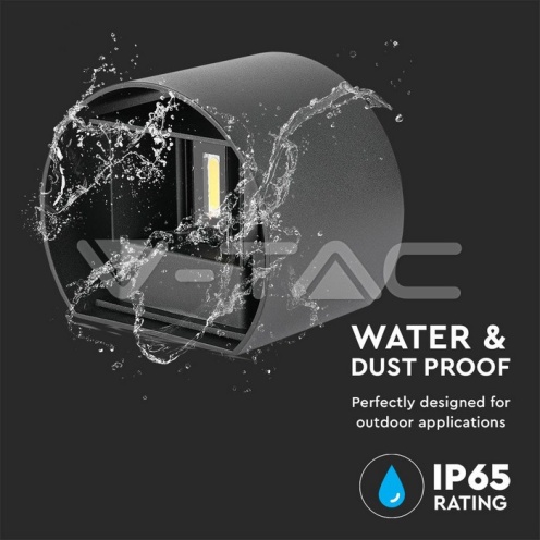 6W Аплик Черно Тяло Кръг IP65 4000K - изглед 6 - rZ commerce 6W Аплик Черно Тяло Кръг IP65 4000K - изглед 6