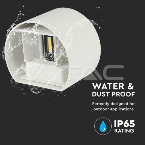 6W Аплик Бяло Тяло Кръг IP65 3000K - изглед 7 - rZ commerce 6W Аплик Бяло Тяло Кръг IP65 3000K - изглед 7