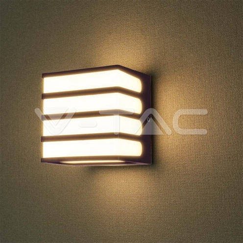 8W LED Стенен Аплик 3000К Кафяв 750Lm - изглед 6 - rZ commerce 8W LED Стенен Аплик 3000К Кафяв 750Lm - изглед 6