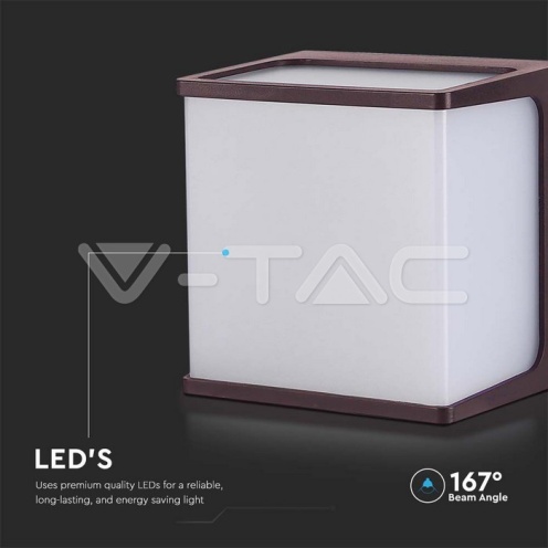 8W LED Стенен Аплик 3000К Кафяв - изглед 3 - rZ commerce 8W LED Стенен Аплик 3000К Кафяв - изглед 3