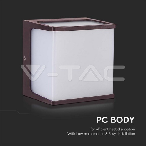 8W LED Стенен Аплик 3000К Кафяв - изглед 2 - rZ commerce 8W LED Стенен Аплик 3000К Кафяв - изглед 2