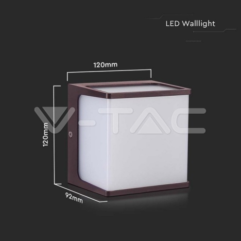 8W LED Стенен Аплик 3000К Кафяв - изглед 5 - rZ commerce 8W LED Стенен Аплик 3000К Кафяв - изглед 5
