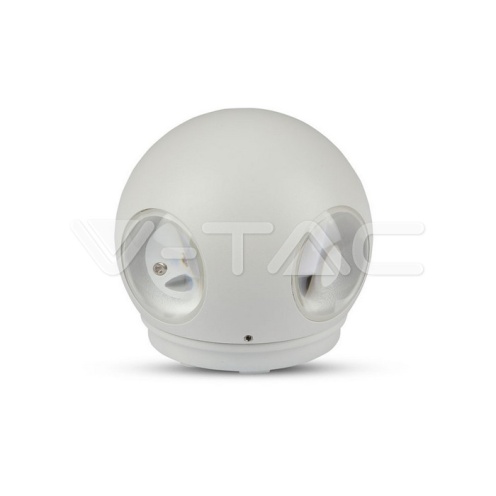 4W Стенна Лампа Бяло Тяло Кръг 4000К IP65 - изглед 1