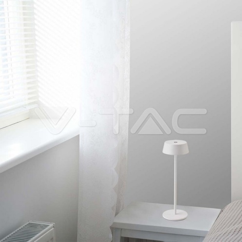 2W LED Настолна Лампа Бяло Тяло 3000К IP54 - изглед 8 - rZ commerce 2W LED Настолна Лампа Бяло Тяло 3000К IP54 - изглед 8