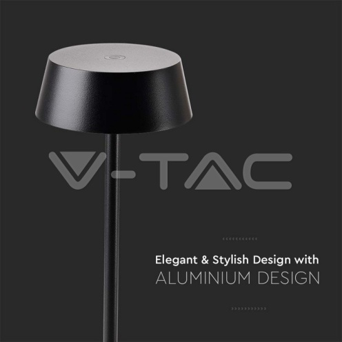 Led 2W настолна лампа 3000К черна IP54 - изглед 2 - rZ commerce Led 2W настолна лампа 3000К черна IP54 - изглед 2