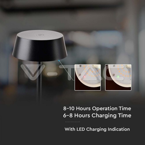 Led 2W настолна лампа 3000К черна IP54 - изглед 5 - rZ commerce Led 2W настолна лампа 3000К черна IP54 - изглед 5