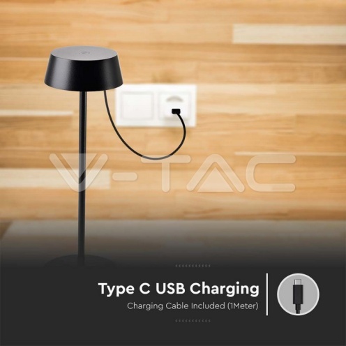 Led 2W настолна лампа 3000К черна IP54 - изглед 4 - rZ commerce Led 2W настолна лампа 3000К черна IP54 - изглед 4