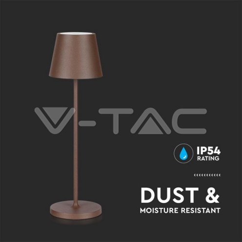 2W LED Настолна Лампа 4400mA Батерия Бежово Тяло IP54 3000K - изглед 3