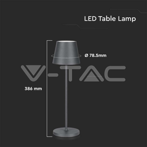 2W LED Настолна Лампа 4400mA Батерия Зелено Тяло IP54 3000K - изглед 4 - rZ commerce 2W LED Настолна Лампа 4400mA Батерия Зелено Тяло IP54 3000K - изглед 4