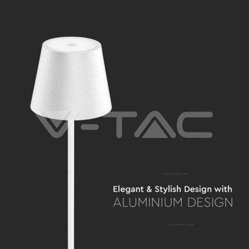 2W LED Настолна Лампа 4400mA Батерия Бяло Тяло IP54 3000K - изглед 13 - rZ commerce 2W LED Настолна Лампа 4400mA Батерия Бяло Тяло IP54 3000K - изглед 13