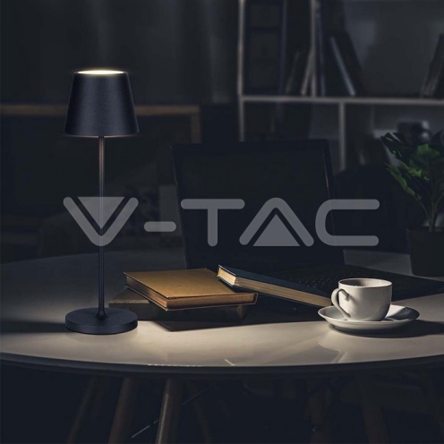 2W LED Настолна Лампа 4400mA Батерия Черно Тяло IP54 3000K - изглед 5 - rZ commerce 2W LED Настолна Лампа 4400mA Батерия Черно Тяло IP54 3000K - изглед 5