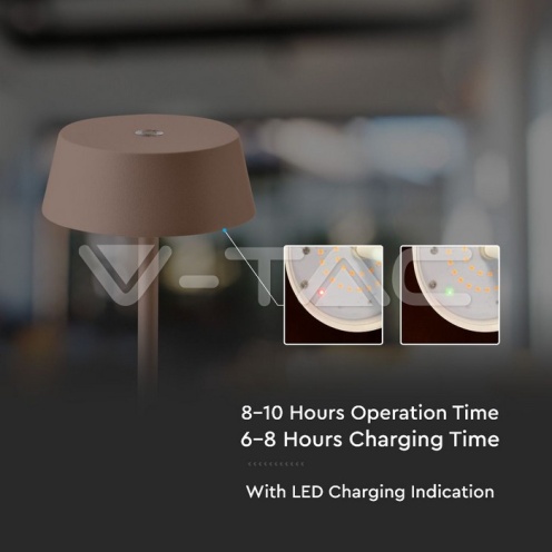 2W LED Настолна Лампа Бежово IP54 3000K - изглед 5 - rZ commerce 2W LED Настолна Лампа Бежово IP54 3000K - изглед 5