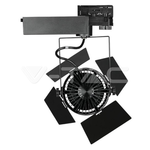 33 W LED Прожектор релсов монтаж SAMSUNG CHIP черен 4000K - изглед 4 - rZ commerce 33 W LED Прожектор релсов монтаж SAMSUNG CHIP черен 4000K - изглед 4