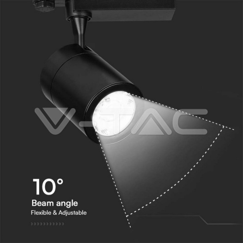 35W LED Прожектор релсов монтаж черно тяло 6000K 3250Lm - изглед 8