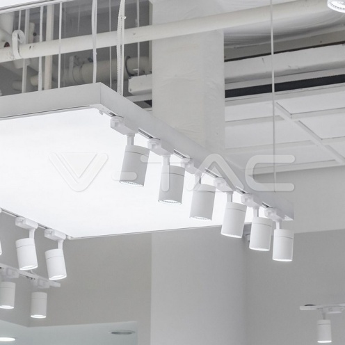 35W LED Прожектор релсов монтаж бяло тяло 6500K 3250Lm - изглед 2