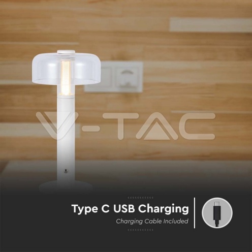 LED Настолна Лампа 1800mAh Батерия 150 x 300 3 в 1 Бяло Тяло - изглед 4 - rZ commerce LED Настолна Лампа 1800mAh Батерия 150 x 300 3 в 1 Бяло Тяло - изглед 4