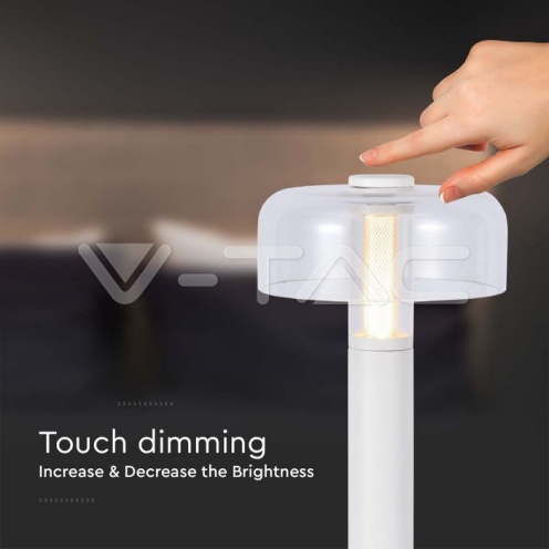 LED Настолна Лампа 1800mAh Батерия 150 x 300 3 в 1 Бяло Тяло - изглед 3 - rZ commerce LED Настолна Лампа 1800mAh Батерия 150 x 300 3 в 1 Бяло Тяло - изглед 3
