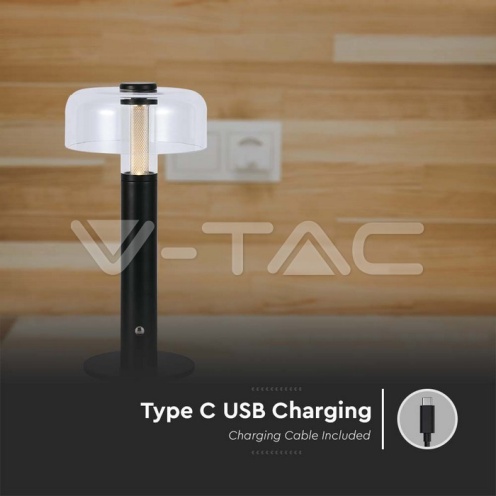 LED Настолна Лампа 1800mAh Батерия 150 x 300 3 в 1 Черно Тяло - изглед 4 - rZ commerce LED Настолна Лампа 1800mAh Батерия 150 x 300 3 в 1 Черно Тяло - изглед 4