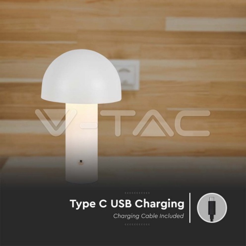 LED Настолна Лампа 1800mAh Батерия 150x250 3 в 1 Бяло Тяло - изглед 4 - rZ commerce LED Настолна Лампа 1800mAh Батерия 150x250 3 в 1 Бяло Тяло - изглед 4