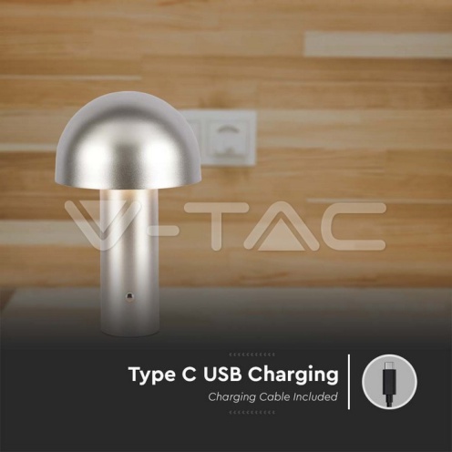 LED Настолна Лампа 1800mAh Батерия 150x250 3 в 1 Шампанско Тяло 200Lm - изглед 4 - rZ commerce LED Настолна Лампа 1800mAh Батерия 150x250 3 в 1 Шампанско Тяло 200Lm - изглед 4