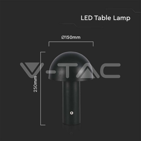 LED Настолна Лампа 1800mAh Батерия 150x250 3 в 1 Черно Тяло - изглед 5 - rZ commerce LED Настолна Лампа 1800mAh Батерия 150x250 3 в 1 Черно Тяло - изглед 5