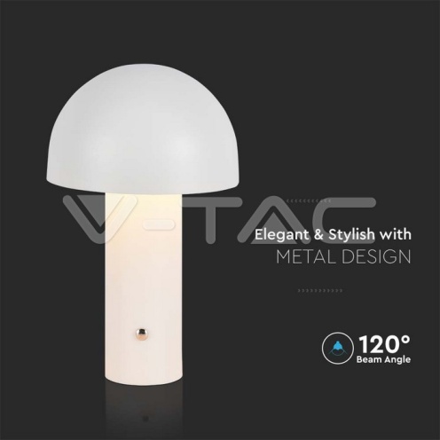 LED Настолна Лампа 1800mAh Батерия 150x250 3 в 1 Бяло Тяло - изглед 2 - rZ commerce LED Настолна Лампа 1800mAh Батерия 150x250 3 в 1 Бяло Тяло - изглед 2